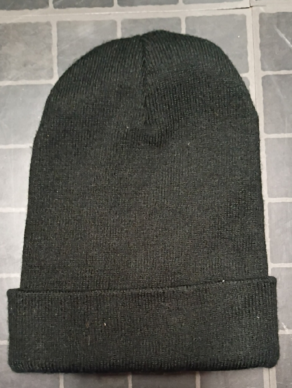 Carhartt Black Knit Cuffed Beanie with Logo Patch - Picture 3 of 3